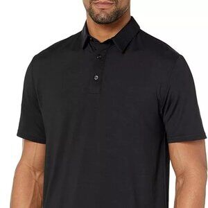 Amazon Essential Men's Black Short Sleeve Collared Polo Shirt Size XXL